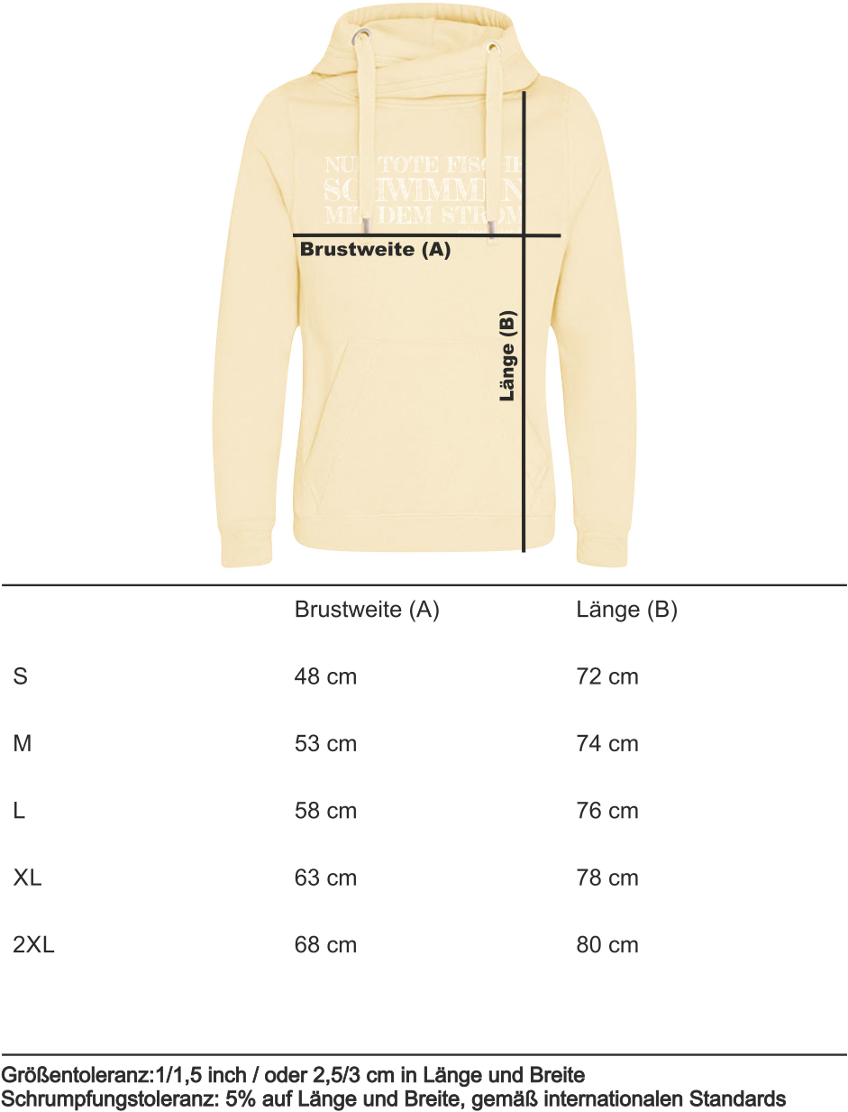 Hoodie „NUR TOTE FISCHE... (W) VanillaMilkshake