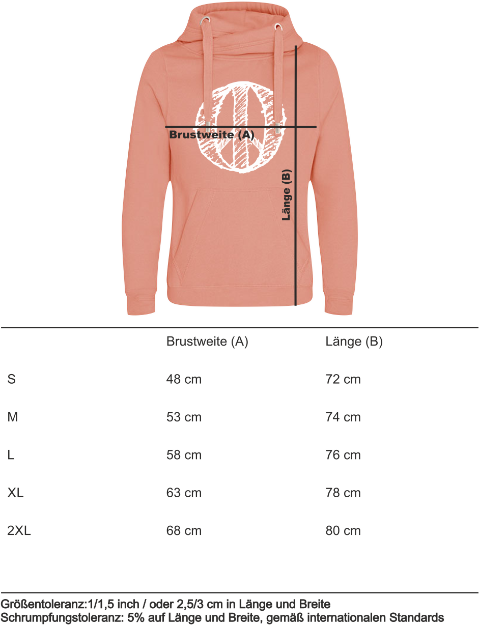 Hoodie „Peace“ (W) DustyPink