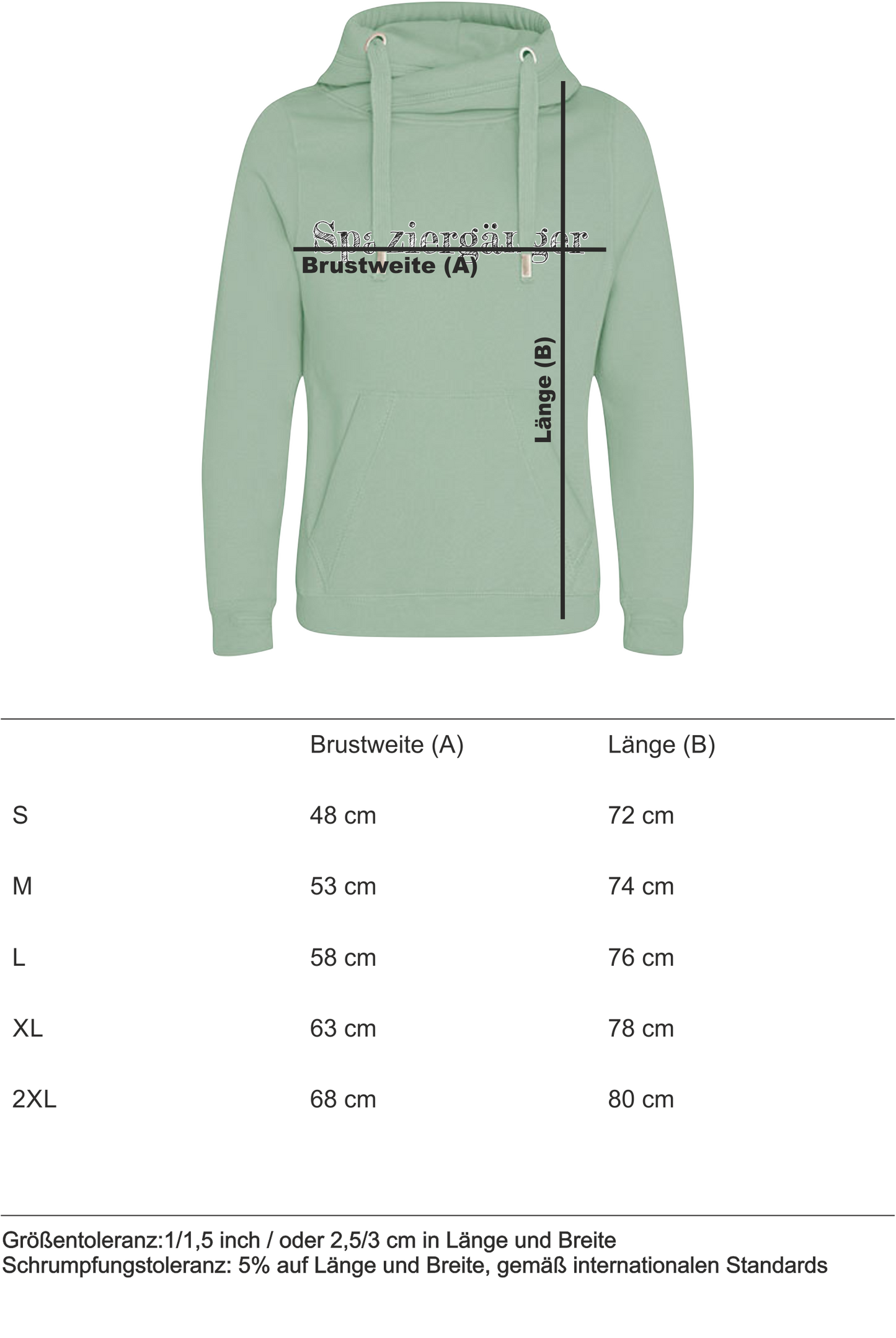 Hoodie „SPAZIERGÄNGER“ DustyGreen
