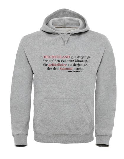 Hoodie „In Deutschland..." , in schwarz
