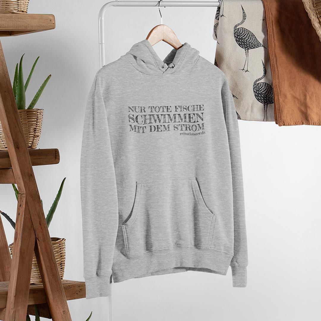 Hoodie „NUR TOTE FISCHE..." in verschiedenen Farben