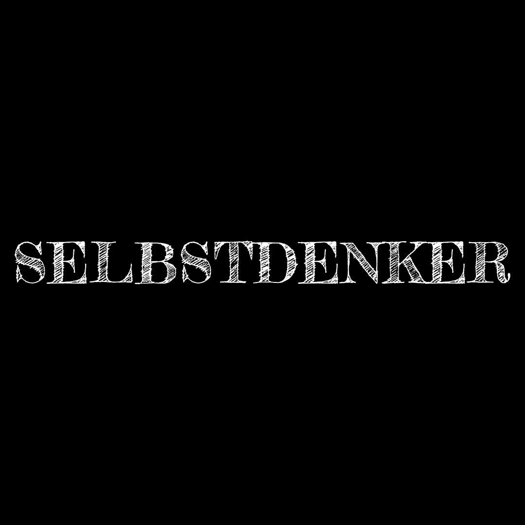 Regenschirm "SELBSTDENKER" schwarz/rot & schwarz/grau