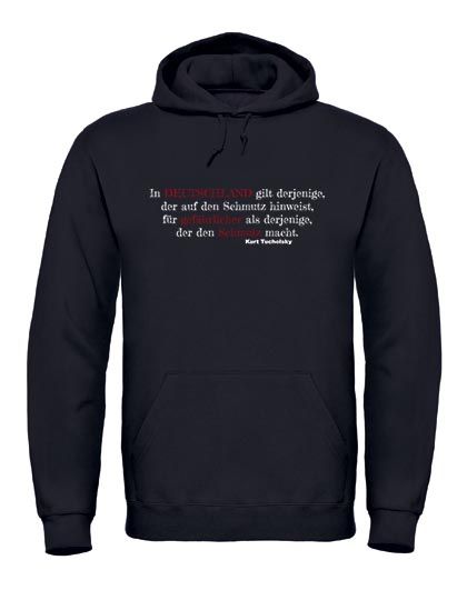 Hoodie „In Deutschland..." , in schwarz