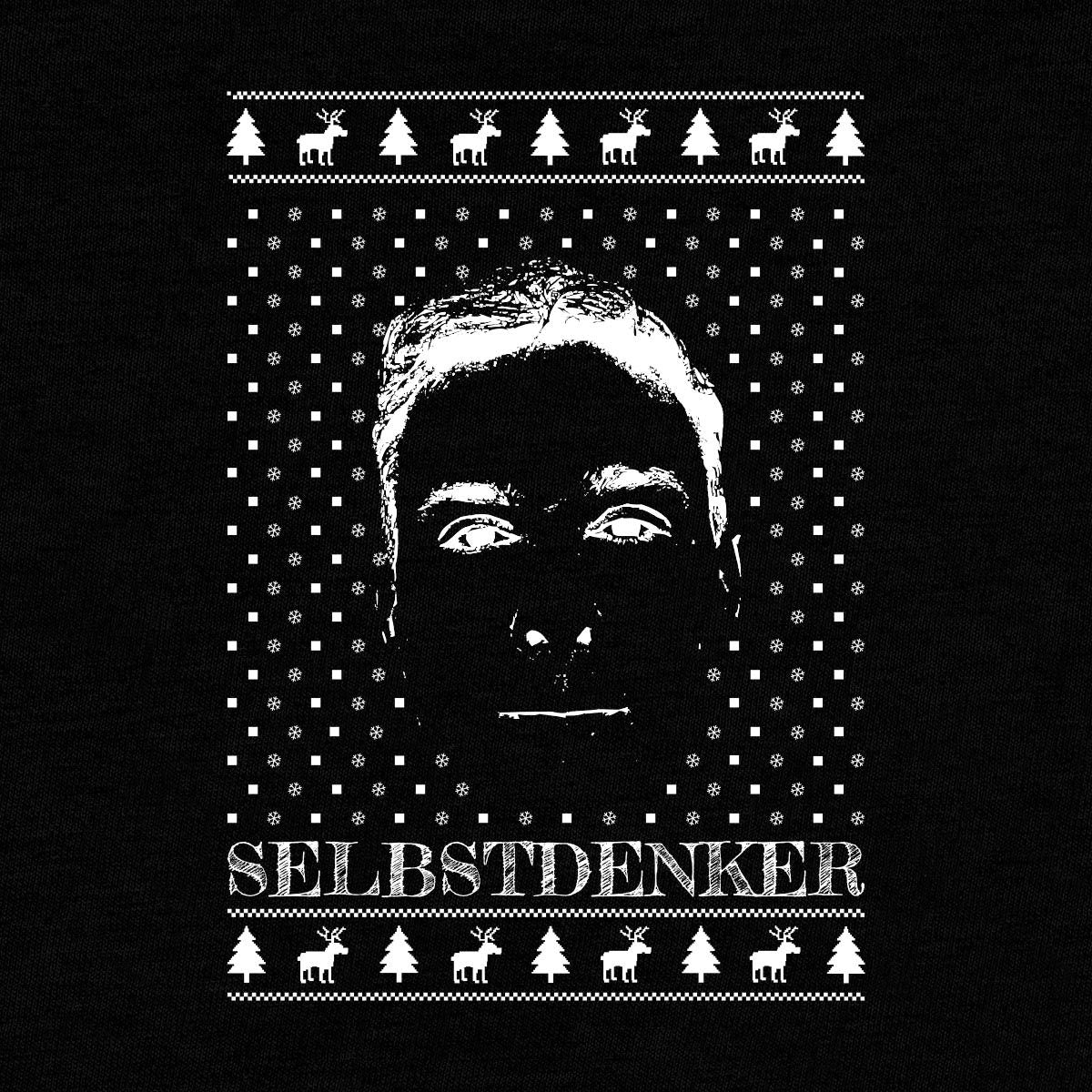 BR Sweater Christmas Relief - "SELBSTDENKER!" schwarz