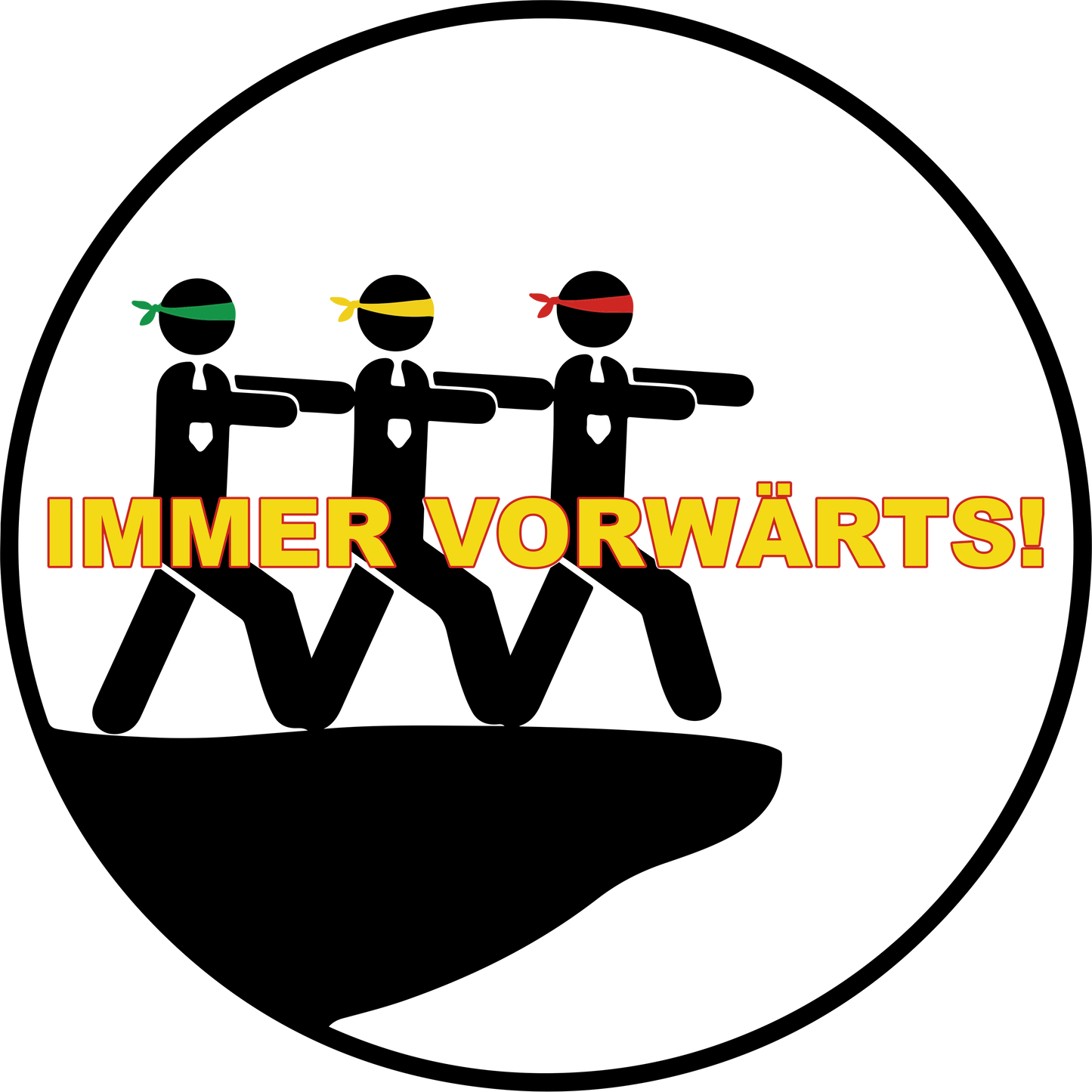 Fun-Shirt Unisex "IMMER VORWÄRTS"