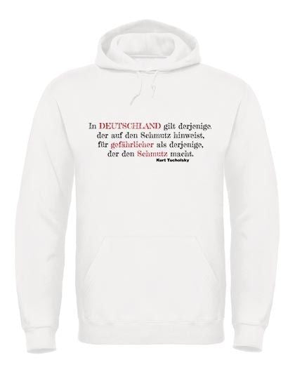Hoodie „In Deutschland..." , in schwarz