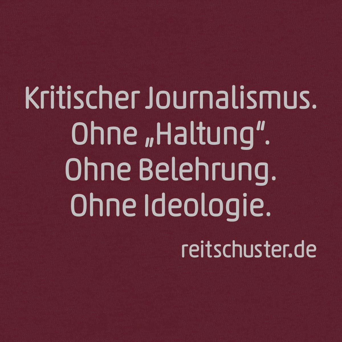 BR Premium T-Shirt „Kritischer Journalismus“ versch. Farben