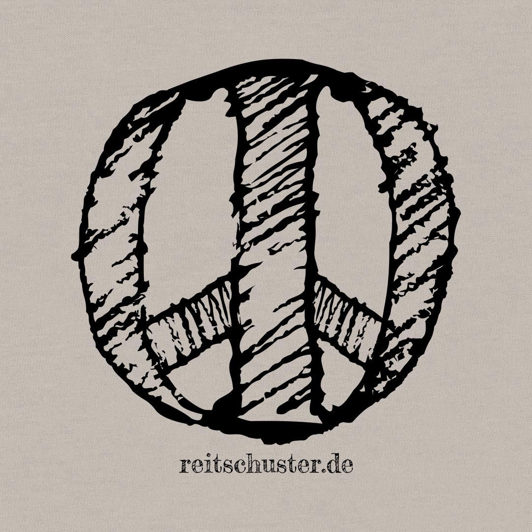 Gym Bag "Peace", schwarz, natural, weiss