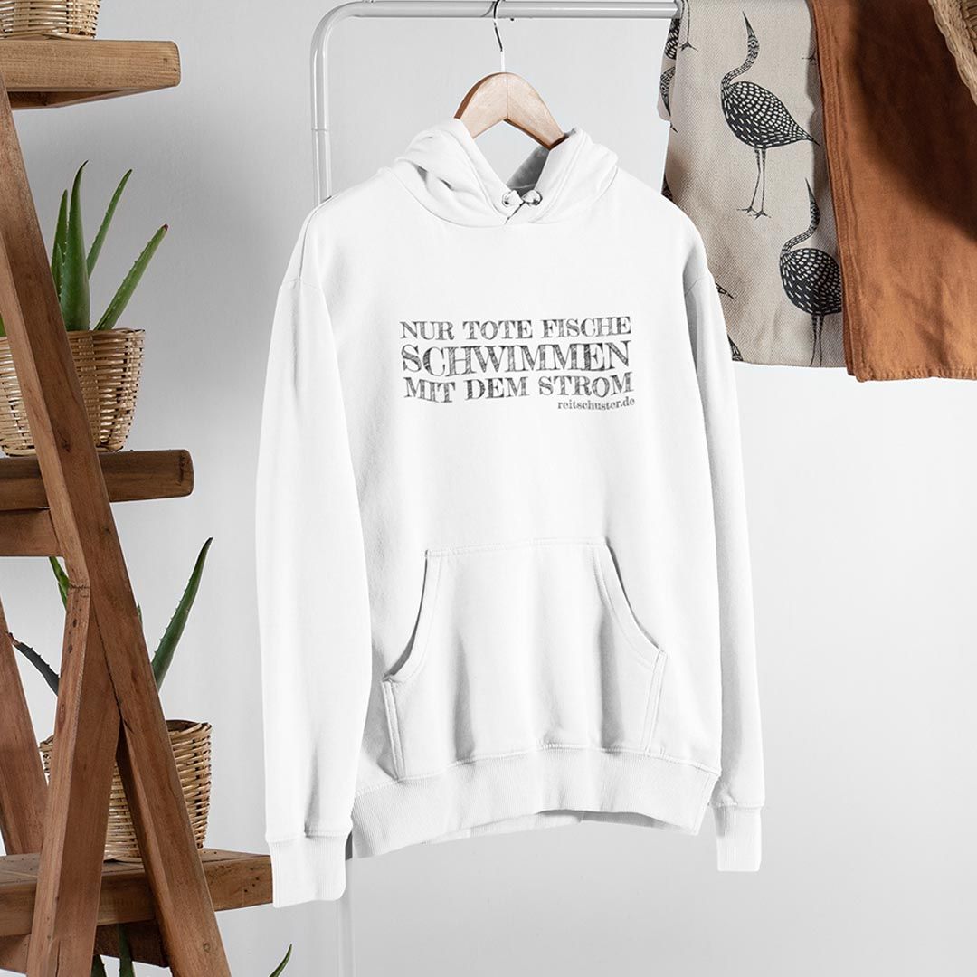 Hoodie „NUR TOTE FISCHE..." in verschiedenen Farben