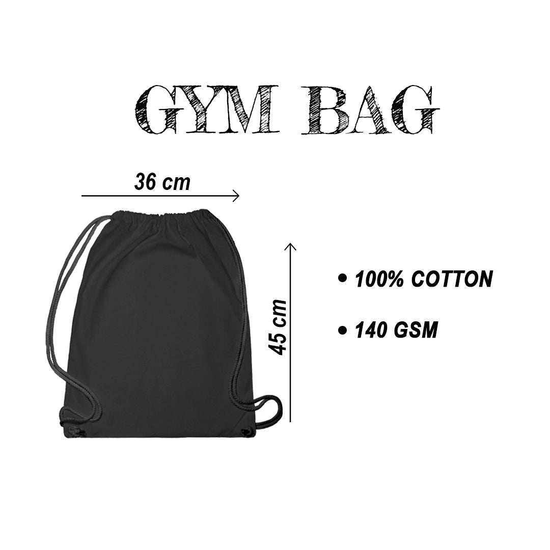 Gym Bag "SELBSTDENKER", schwarz, natural, weiss