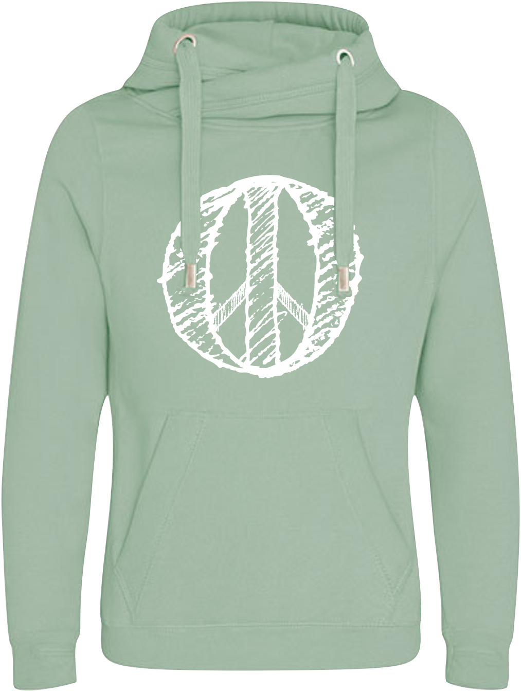 Hoodie „Peace“ (W) DustyGreen