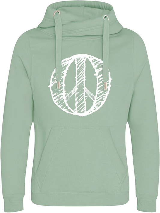 Hoodie „Peace“ (W) DustyGreen
