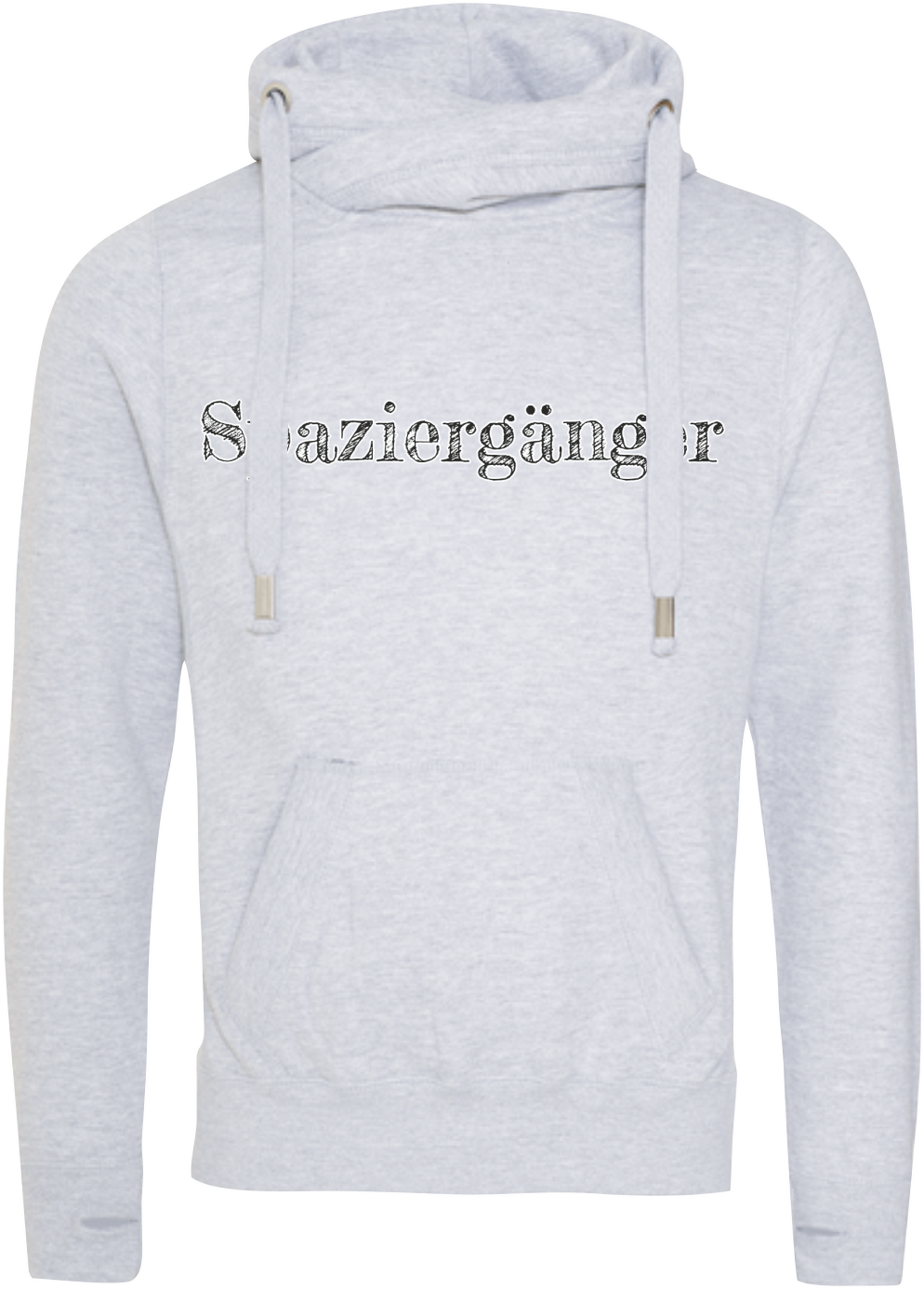 Hoodie „SPAZIERGÄNGER“ Hellgrau