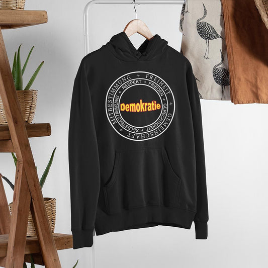 Hoodie „DEMOKRATIE" in verschiedenen Farben
