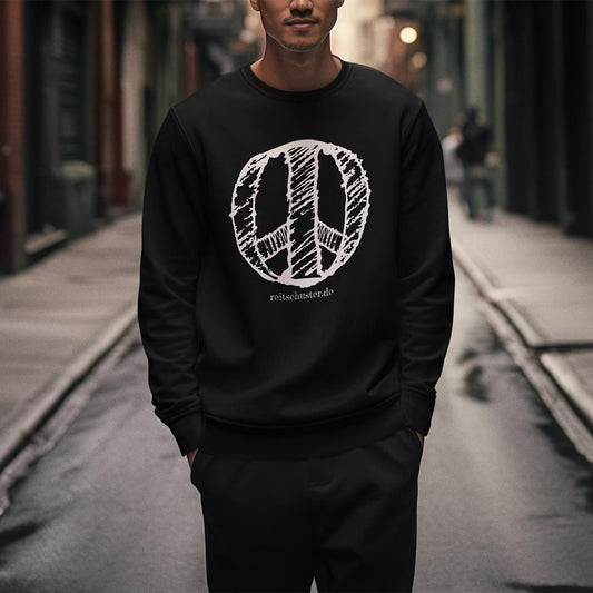 BR Sweater "PEACE" schwarz