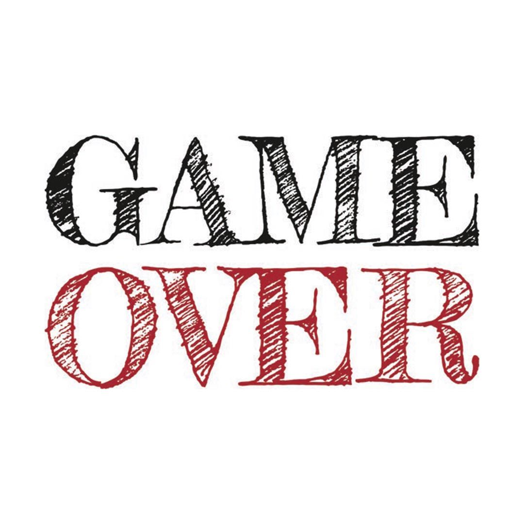 Emailletasse "GAME OVER"