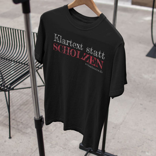 T-Shirt UNISEX „KLARTEXT STATT SCHOLZEN"