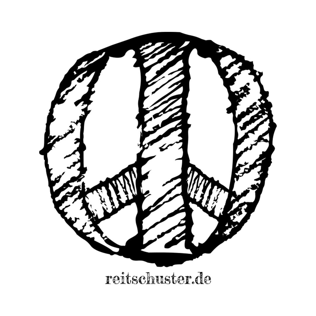 Emailletasse "PEACE"