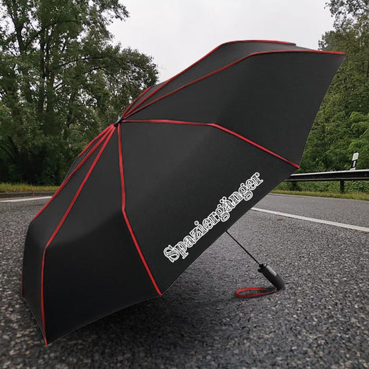 Regenschirm "SPAZIERGÄNGER" schwarz/rot & schwarz/grau