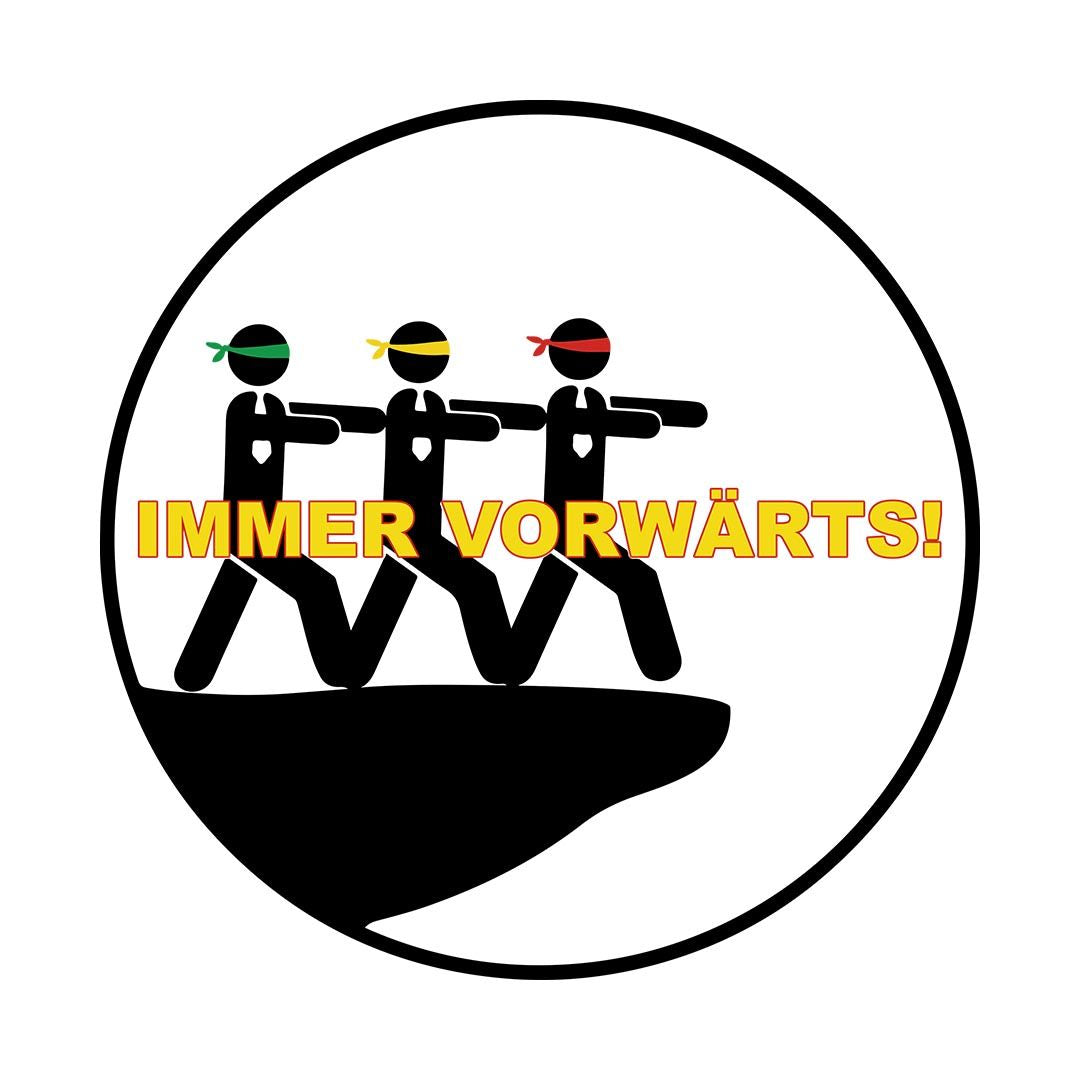 FUN-Gym Bag "IMMER VORWÄRTS", schwarz/ weiss