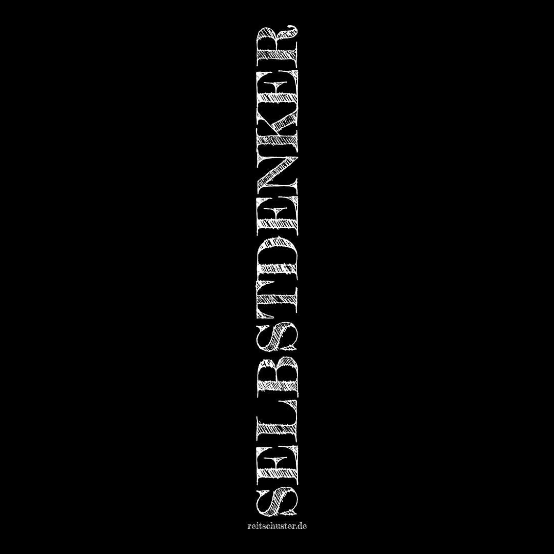 Gym Bag "SELBSTDENKER", schwarz, natural, weiss