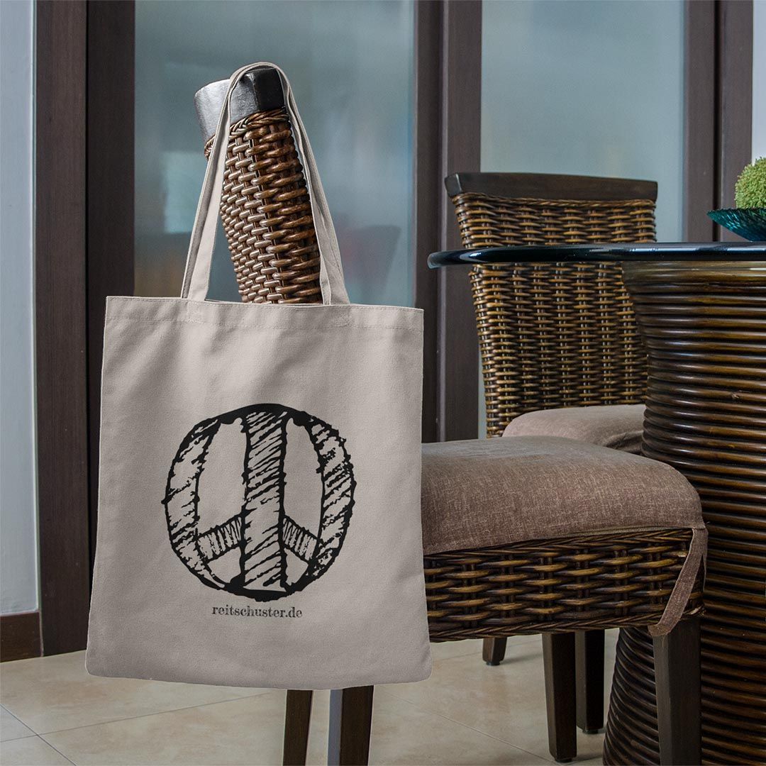 Baumwolltasche "Peace", versch. Farben