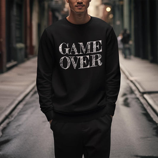 BR Sweater "GAME OVER!" schwarz