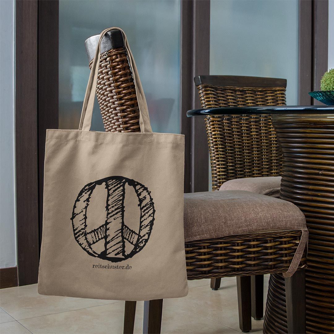 Baumwolltasche "Peace", versch. Farben