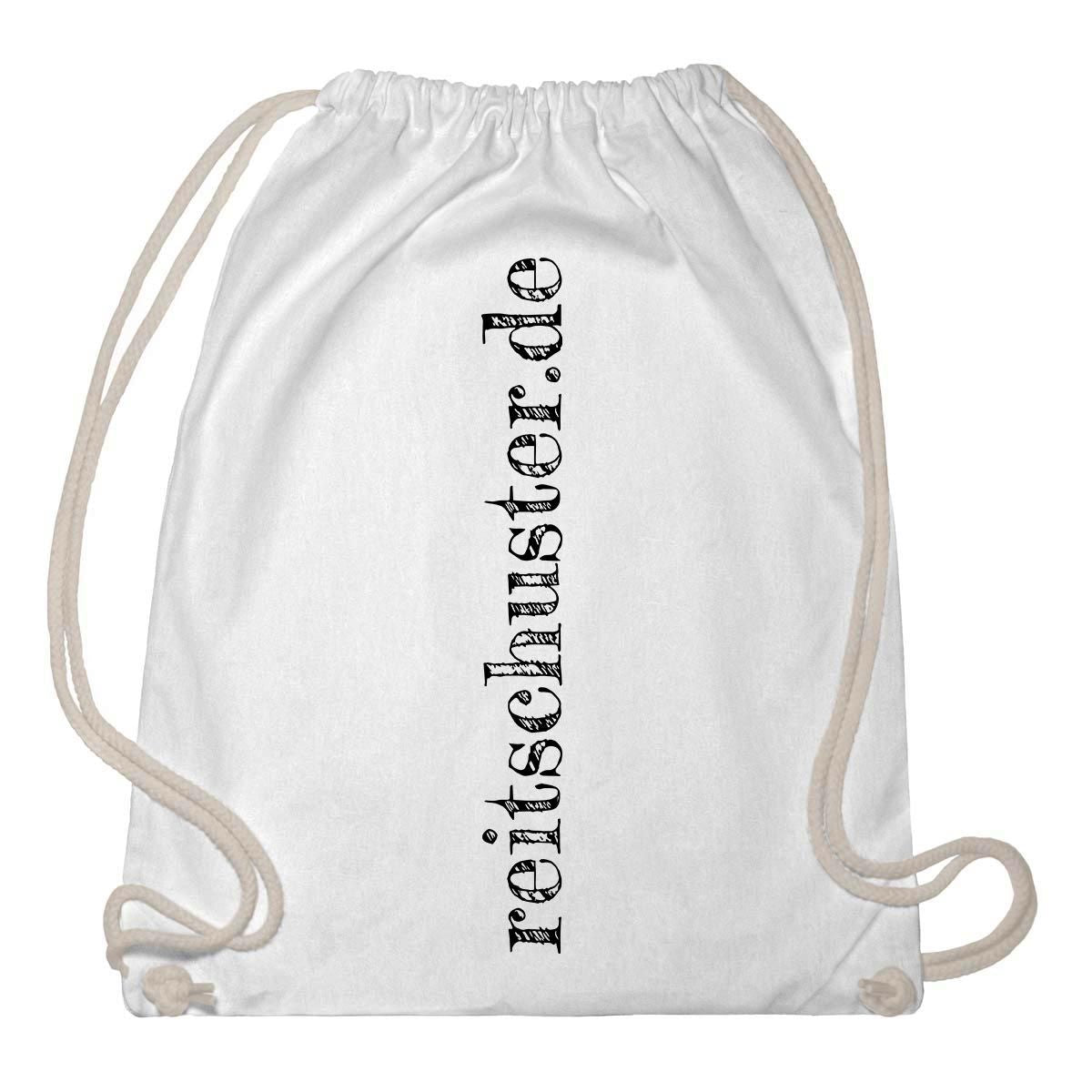 Gym Bag "reitschuster.de", schwarz, natural, weiss