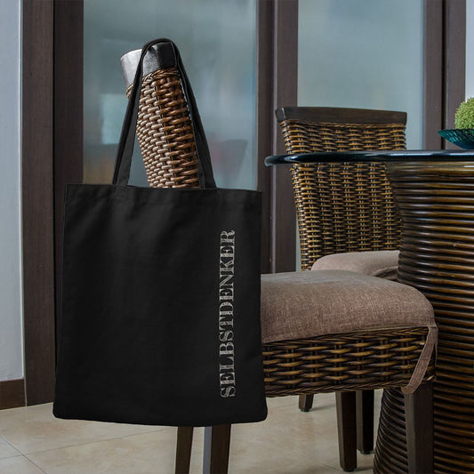 Baumwolltasche "SELBSTDENKER", schwarz