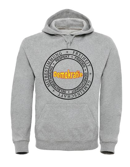 Hoodie „DEMOKRATIE" in verschiedenen Farben