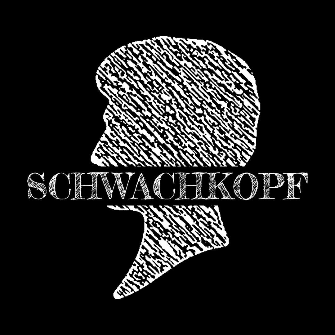 Aufkleber "Schwachkopf"