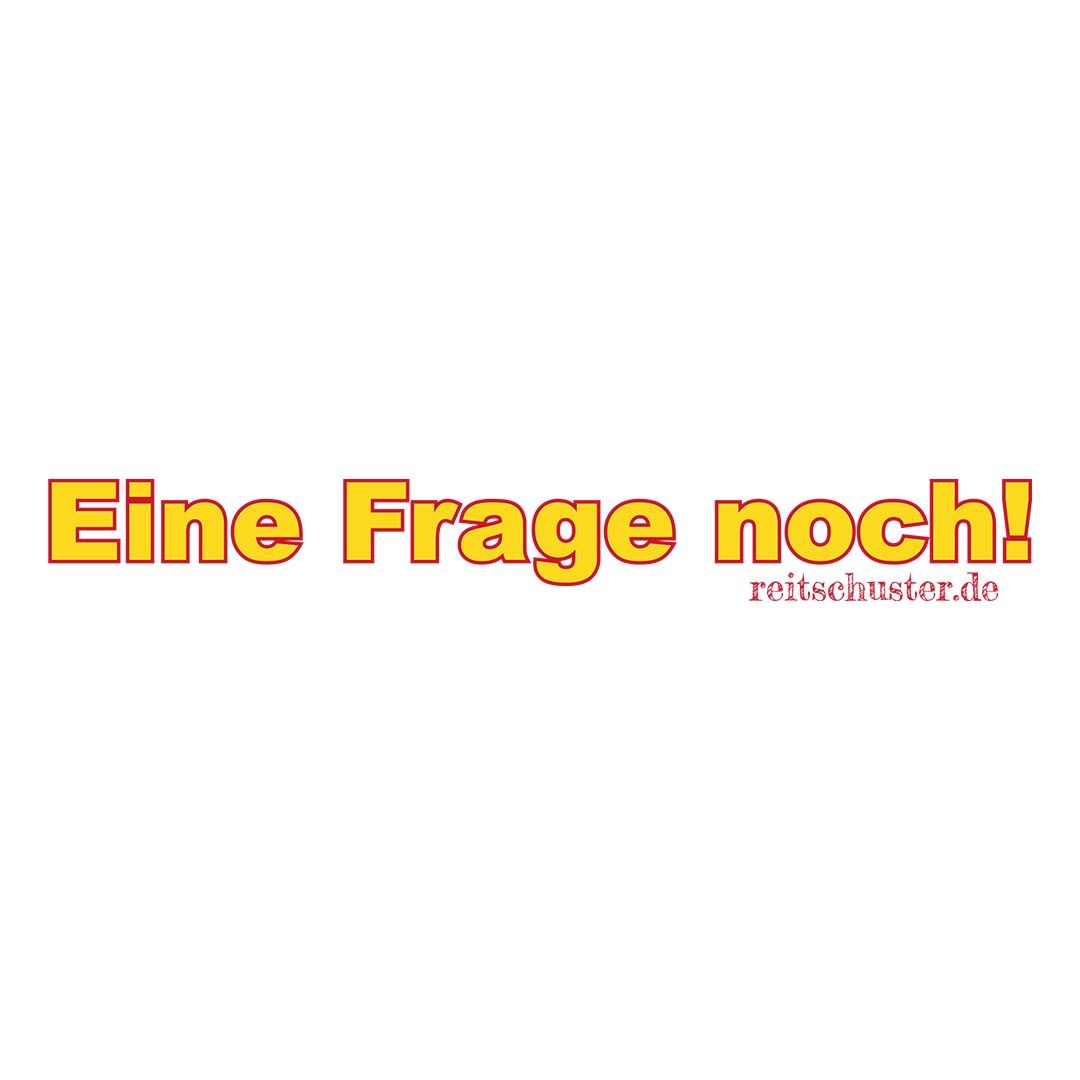 Aufkleber "Eine Frage noch"
