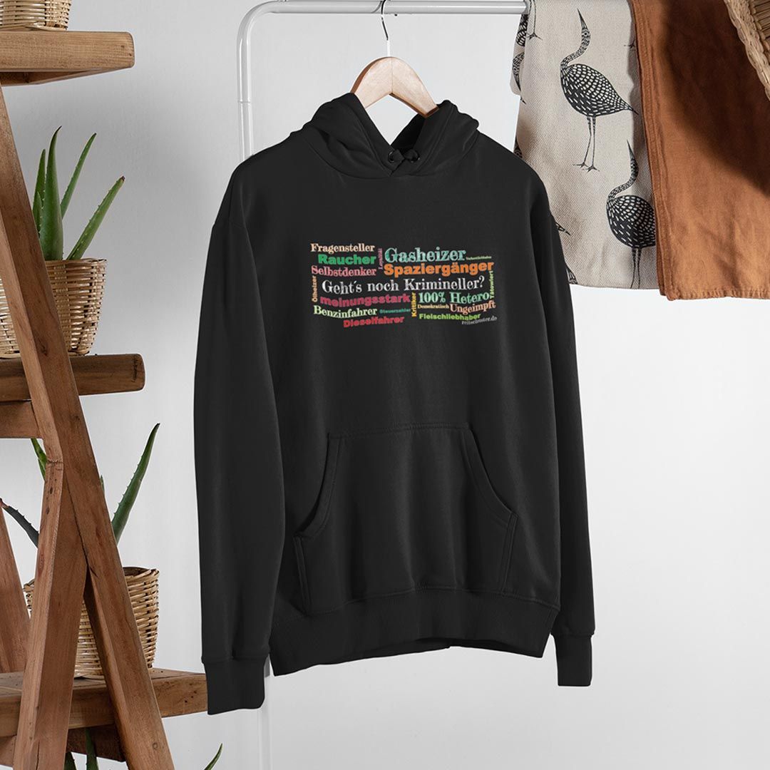Hoodie „Gehts noch Krimineller" in verschiedenen Farben