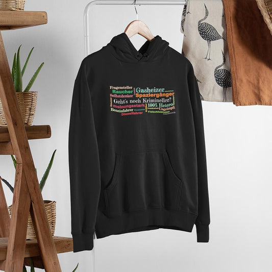 Hoodie „Gehts noch Krimineller" in verschiedenen Farben