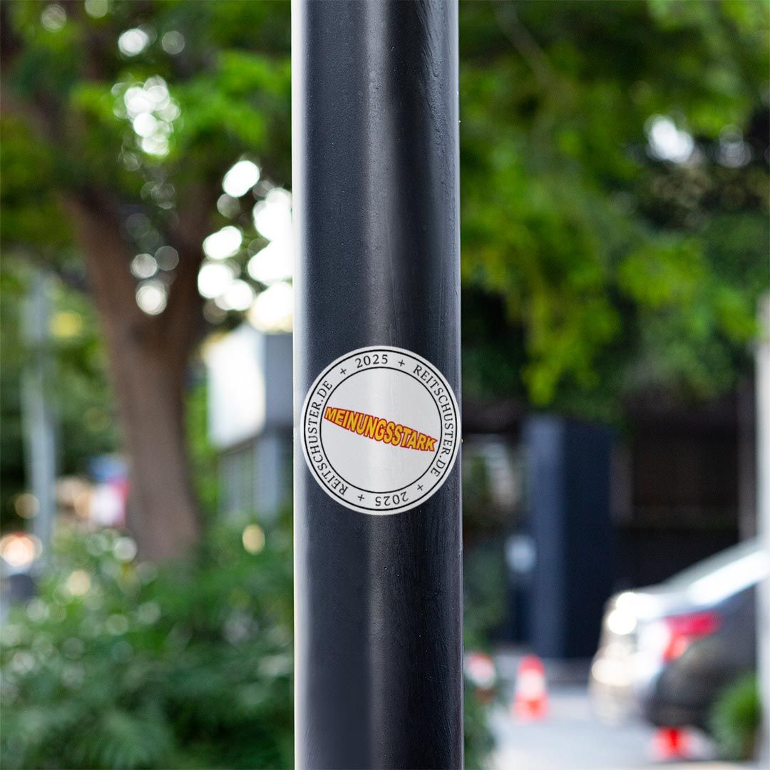 Aufkleber "Meinungsstark"