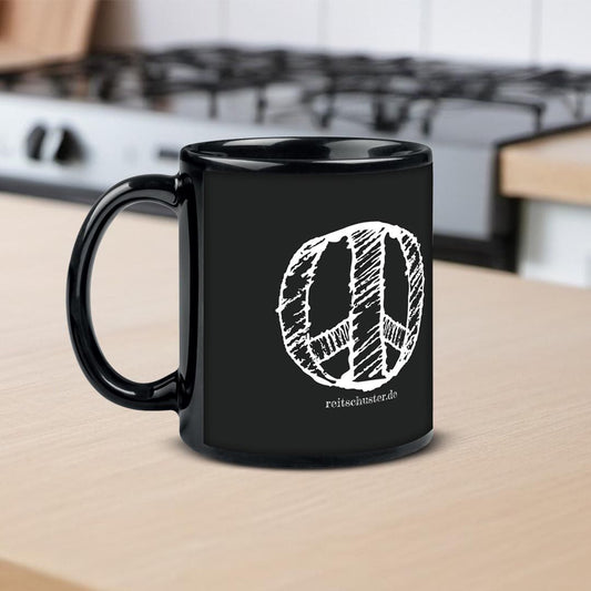 BR Kaffeebecher "PEACE", schwarz