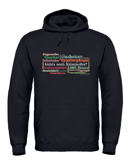 Hoodie „Gehts noch Krimineller" in verschiedenen Farben
