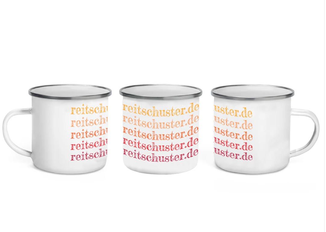 Emailletasse "reitschuster.de" Rapport bunt
