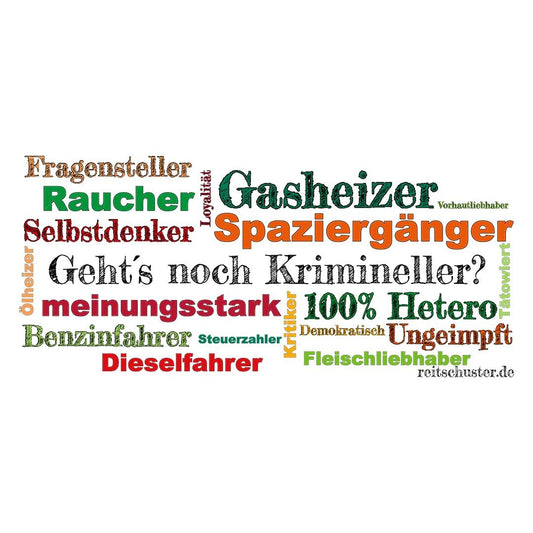 Aufkleber "Gehts noch Krimineller"