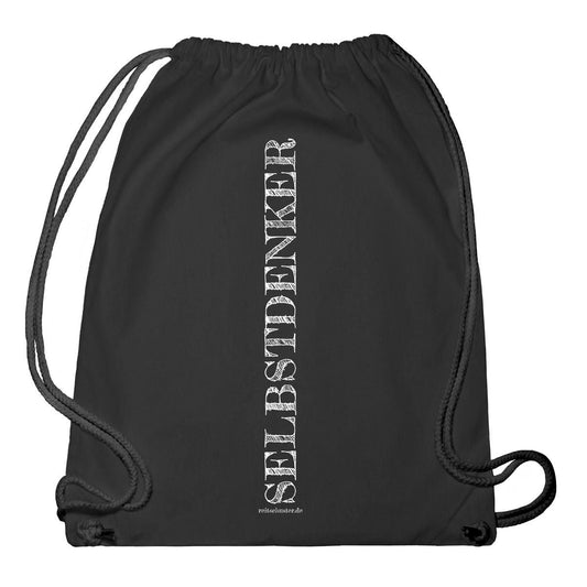 Gym Bag "SELBSTDENKER", schwarz, natural, weiss